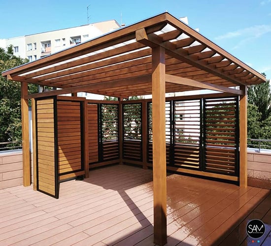 Pergola Bioclimatique Sam Kit bois THT